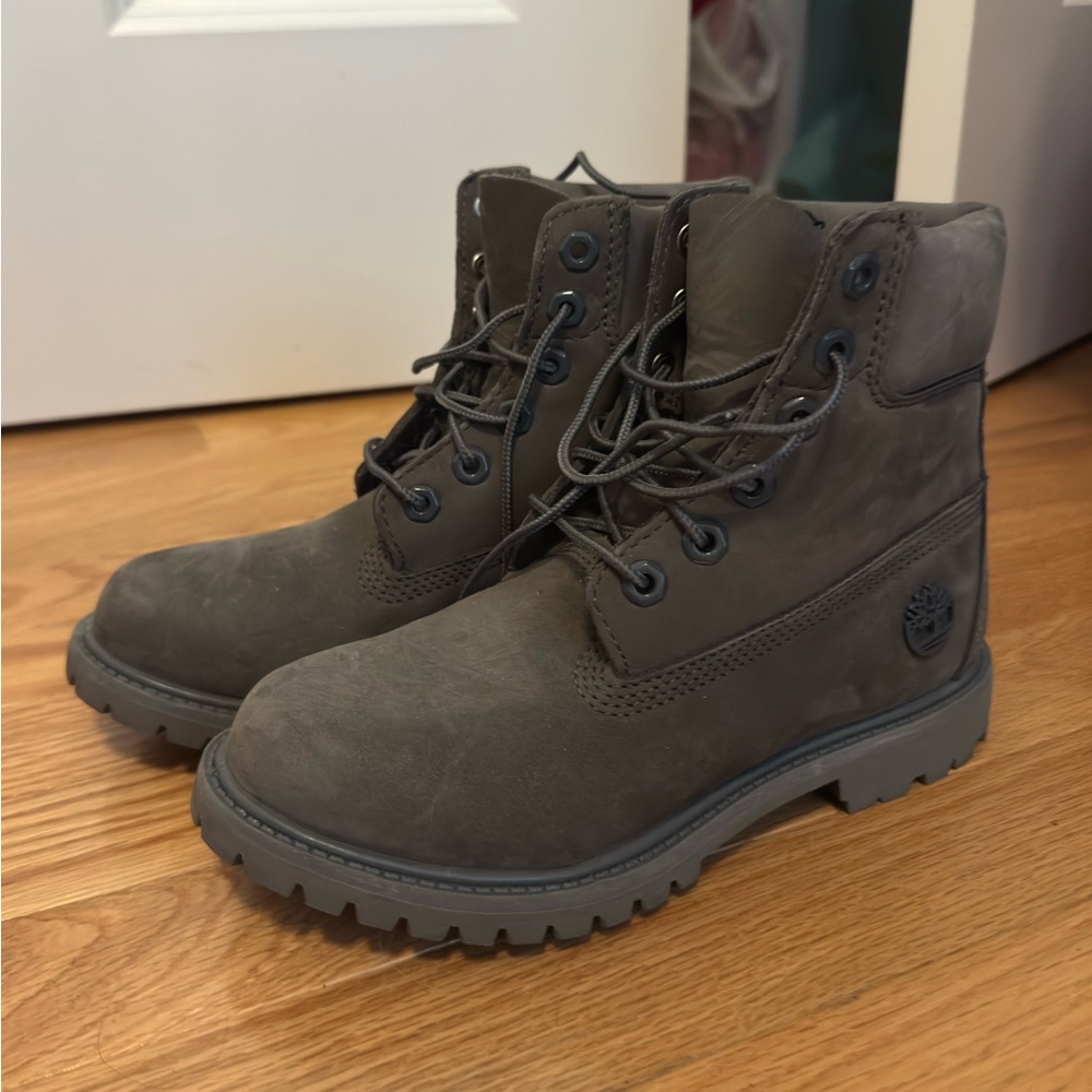 Timberland Charcoal Lace-Up Boots
